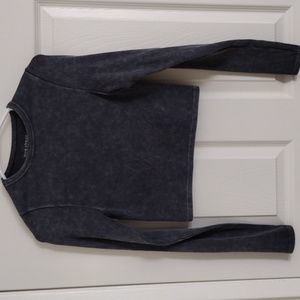 Women's Cropped Black/White Washed Top 🤩